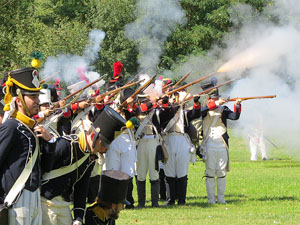 IX Festa Reviu els Setges Napole&ograve;nics de Girona. Recreaci&oacute; d'una batalla al parc de les Ribes del Ter