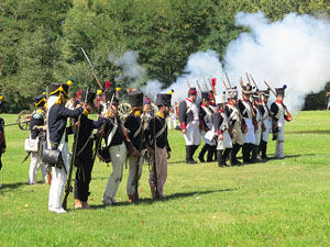 IX Festa Reviu els Setges Napole&ograve;nics de Girona. Recreaci&oacute; d'una batalla al parc de les Ribes del Ter