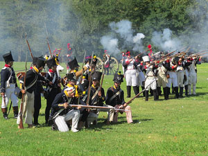 IX Festa Reviu els Setges Napole&ograve;nics de Girona. Recreaci&oacute; d'una batalla al parc de les Ribes del Ter