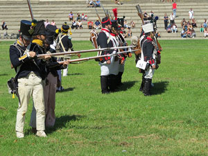 IX Festa Reviu els Setges Napole&ograve;nics de Girona. Recreaci&oacute; d'una batalla al parc de les Ribes del Ter