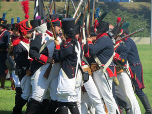 IX Festa Reviu els Setges Napole&ograve;nics de Girona. Recreaci&oacute; d'una batalla al parc de les Ribes del Ter