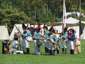 IX Festa Reviu els Setges Napole&ograve;nics de Girona. Recreaci&oacute; d'una batalla al parc de les Ribes del Ter