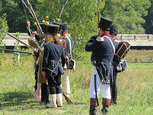 IX Festa Reviu els Setges Napole&ograve;nics de Girona. Recreaci&oacute; d'una batalla al parc de les Ribes del Ter