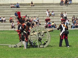 IX Festa Reviu els Setges Napole&ograve;nics de Girona. Recreaci&oacute; d'una batalla al parc de les Ribes del Ter