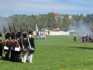 IX Festa Reviu els Setges Napole&ograve;nics de Girona. Recreaci&oacute; d'una batalla al parc de les Ribes del Ter