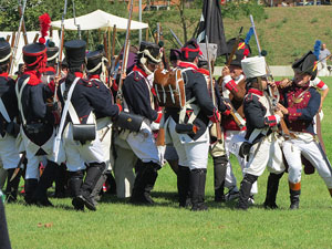 IX Festa Reviu els Setges Napole&ograve;nics de Girona. Recreaci&oacute; d'una batalla al parc de les Ribes del Ter