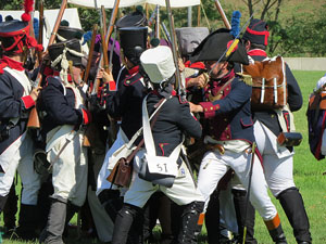 IX Festa Reviu els Setges Napole&ograve;nics de Girona. Recreaci&oacute; d'una batalla al parc de les Ribes del Ter