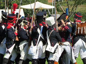 IX Festa Reviu els Setges Napole&ograve;nics de Girona. Recreaci&oacute; d'una batalla al parc de les Ribes del Ter