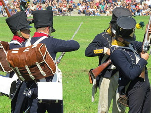 IX Festa Reviu els Setges Napole&ograve;nics de Girona. Recreaci&oacute; d'una batalla al parc de les Ribes del Ter