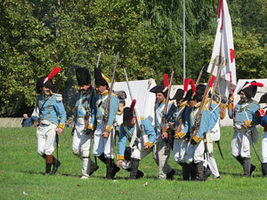 IX Festa Reviu els Setges Napole&ograve;nics de Girona. Recreaci&oacute; d'una batalla al parc de les Ribes del Ter