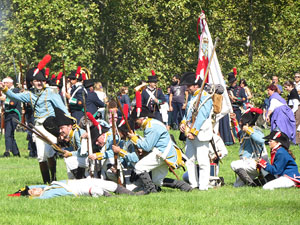 IX Festa Reviu els Setges Napole&ograve;nics de Girona. Recreaci&oacute; d'una batalla al parc de les Ribes del Ter