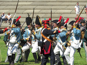 IX Festa Reviu els Setges Napole&ograve;nics de Girona. Recreaci&oacute; d'una batalla al parc de les Ribes del Ter