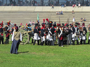 IX Festa Reviu els Setges Napole&ograve;nics de Girona. Recreaci&oacute; d'una batalla al parc de les Ribes del Ter