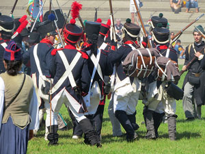 IX Festa Reviu els Setges Napole&ograve;nics de Girona. Recreaci&oacute; d'una batalla al parc de les Ribes del Ter