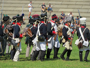 IX Festa Reviu els Setges Napole&ograve;nics de Girona. Recreaci&oacute; d'una batalla al parc de les Ribes del Ter