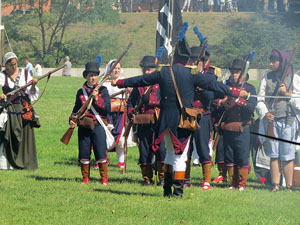 IX Festa Reviu els Setges Napole&ograve;nics de Girona. Recreaci&oacute; d'una batalla al parc de les Ribes del Ter
