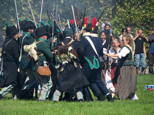 IX Festa Reviu els Setges Napole&ograve;nics de Girona. Recreaci&oacute; d'una batalla al parc de les Ribes del Ter