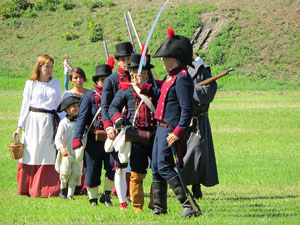IX Festa Reviu els Setges Napole&ograve;nics de Girona. Recreaci&oacute; d'una batalla al parc de les Ribes del Ter