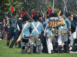 IX Festa Reviu els Setges Napole&ograve;nics de Girona. Recreaci&oacute; d'una batalla al parc de les Ribes del Ter