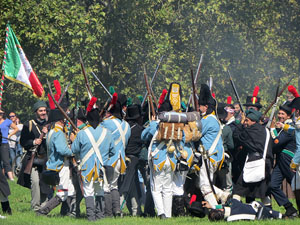 IX Festa Reviu els Setges Napole&ograve;nics de Girona. Recreaci&oacute; d'una batalla al parc de les Ribes del Ter