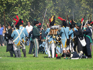 IX Festa Reviu els Setges Napole&ograve;nics de Girona. Recreaci&oacute; d'una batalla al parc de les Ribes del Ter
