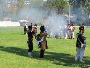 IX Festa Reviu els Setges Napole&ograve;nics de Girona. Recreaci&oacute; d'una batalla al parc de les Ribes del Ter
