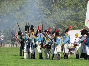 IX Festa Reviu els Setges Napole&ograve;nics de Girona. Recreaci&oacute; d'una batalla al parc de les Ribes del Ter