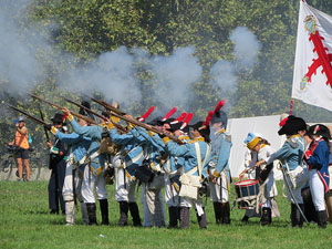 IX Festa Reviu els Setges Napole&ograve;nics de Girona. Recreaci&oacute; d'una batalla al parc de les Ribes del Ter