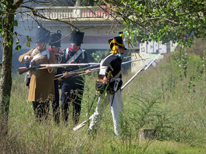 IX Festa Reviu els Setges Napole&ograve;nics de Girona. Recreaci&oacute; d'una batalla al parc de les Ribes del Ter