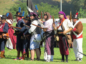 IX Festa Reviu els Setges Napole&ograve;nics de Girona. Recreaci&oacute; d'una batalla al parc de les Ribes del Ter