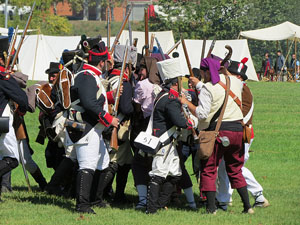 IX Festa Reviu els Setges Napole&ograve;nics de Girona. Recreaci&oacute; d'una batalla al parc de les Ribes del Ter