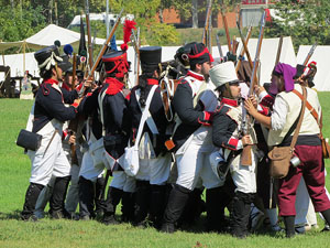 IX Festa Reviu els Setges Napole&ograve;nics de Girona. Recreaci&oacute; d'una batalla al parc de les Ribes del Ter