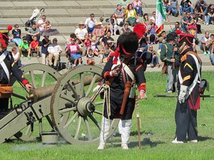 IX Festa Reviu els Setges Napole&ograve;nics de Girona. Recreaci&oacute; d'una batalla al parc de les Ribes del Ter