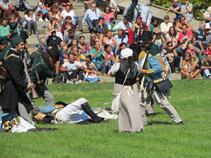 IX Festa Reviu els Setges Napole&ograve;nics de Girona. Recreaci&oacute; d'una batalla al parc de les Ribes del Ter