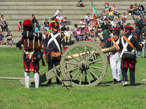 IX Festa Reviu els Setges Napole&ograve;nics de Girona. Recreaci&oacute; d'una batalla al parc de les Ribes del Ter