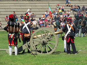 IX Festa Reviu els Setges Napole&ograve;nics de Girona. Recreaci&oacute; d'una batalla al parc de les Ribes del Ter
