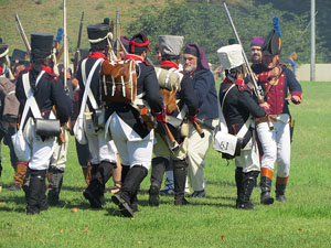 IX Festa Reviu els Setges Napole&ograve;nics de Girona. Recreaci&oacute; d'una batalla al parc de les Ribes del Ter