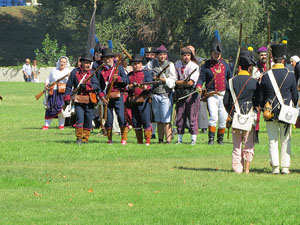 IX Festa Reviu els Setges Napole&ograve;nics de Girona. Recreaci&oacute; d'una batalla al parc de les Ribes del Ter