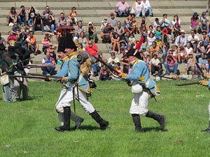 IX Festa Reviu els Setges Napole&ograve;nics de Girona. Recreaci&oacute; d'una batalla al parc de les Ribes del Ter