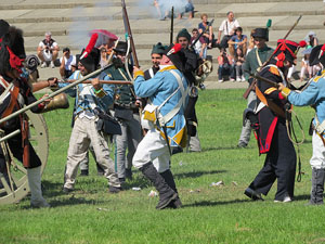 IX Festa Reviu els Setges Napole&ograve;nics de Girona. Recreaci&oacute; d'una batalla al parc de les Ribes del Ter