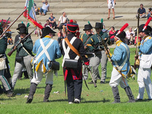 IX Festa Reviu els Setges Napole&ograve;nics de Girona. Recreaci&oacute; d'una batalla al parc de les Ribes del Ter