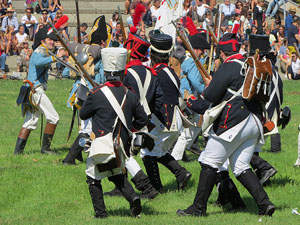 IX Festa Reviu els Setges Napole&ograve;nics de Girona. Recreaci&oacute; d'una batalla al parc de les Ribes del Ter