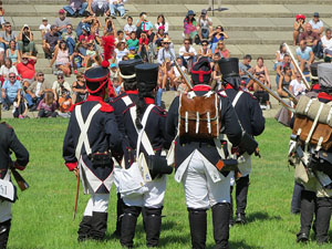 IX Festa Reviu els Setges Napole&ograve;nics de Girona. Recreaci&oacute; d'una batalla al parc de les Ribes del Ter