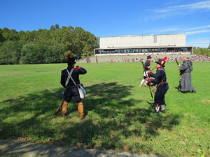 IX Festa Reviu els Setges Napole&ograve;nics de Girona. Recreaci&oacute; d'una batalla al parc de les Ribes del Ter