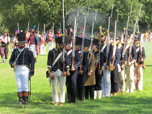 IX Festa Reviu els Setges Napole&ograve;nics de Girona. Recreaci&oacute; d'una batalla al parc de les Ribes del Ter