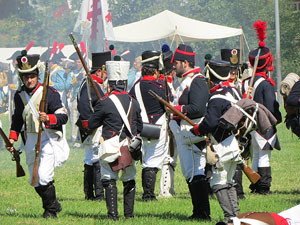 IX Festa Reviu els Setges Napole&ograve;nics de Girona. Recreaci&oacute; d'una batalla al parc de les Ribes del Ter