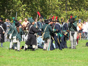 IX Festa Reviu els Setges Napole&ograve;nics de Girona. Recreaci&oacute; d'una batalla al parc de les Ribes del Ter