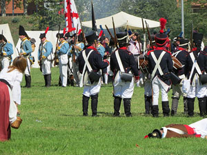 IX Festa Reviu els Setges Napole&ograve;nics de Girona. Recreaci&oacute; d'una batalla al parc de les Ribes del Ter