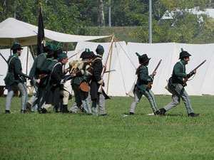 IX Festa Reviu els Setges Napole&ograve;nics de Girona. Recreaci&oacute; d'una batalla al parc de les Ribes del Ter