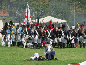 IX Festa Reviu els Setges Napole&ograve;nics de Girona. Recreaci&oacute; d'una batalla al parc de les Ribes del Ter